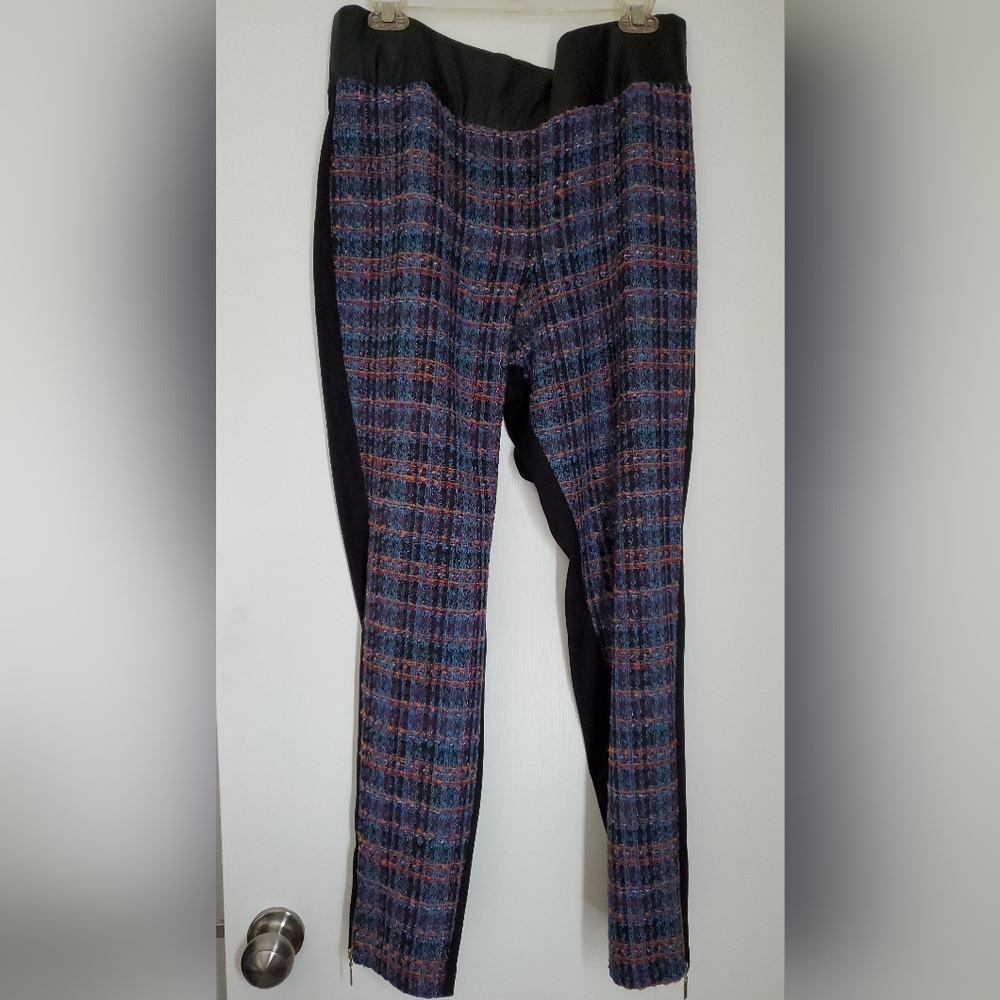VENUS Textured Tweed Soft Stretch Pants, 16